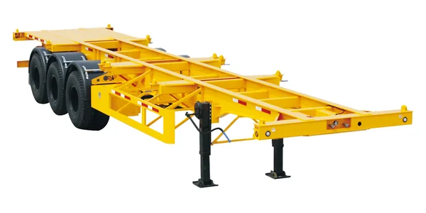 Container chassis with twist locks for 20ft and 40ft boxes