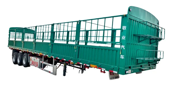 Fence semi trailer with six-panel drop sides